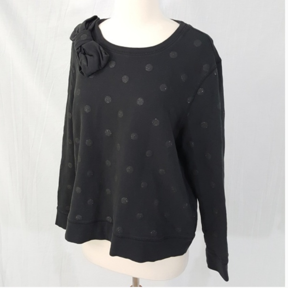 kate spade glitter dot bow sweater size xl - Picture 6 of 7